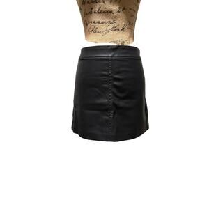 Blank NYC black faux leather mini skirt, size 26